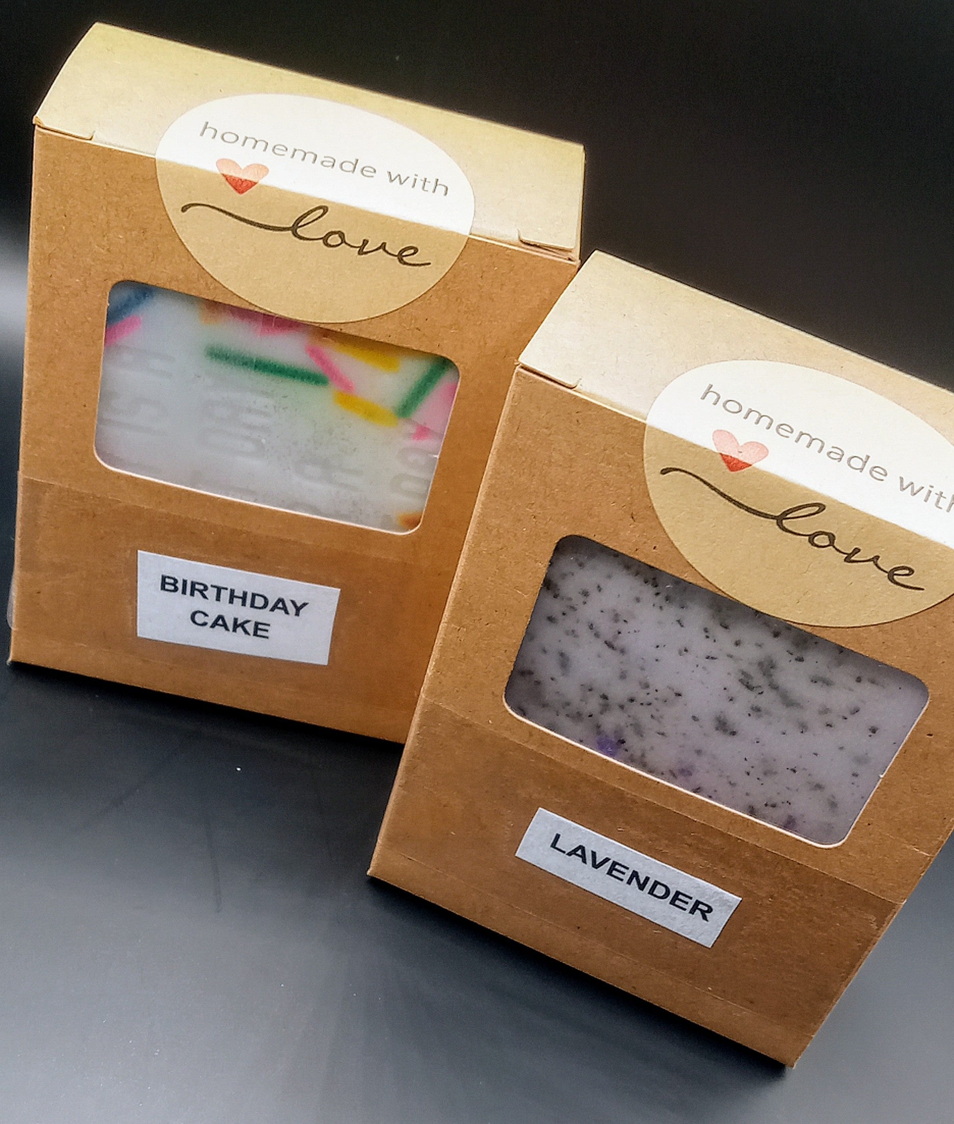 Birthday Cake Scrubby Bar with soap sprinkles