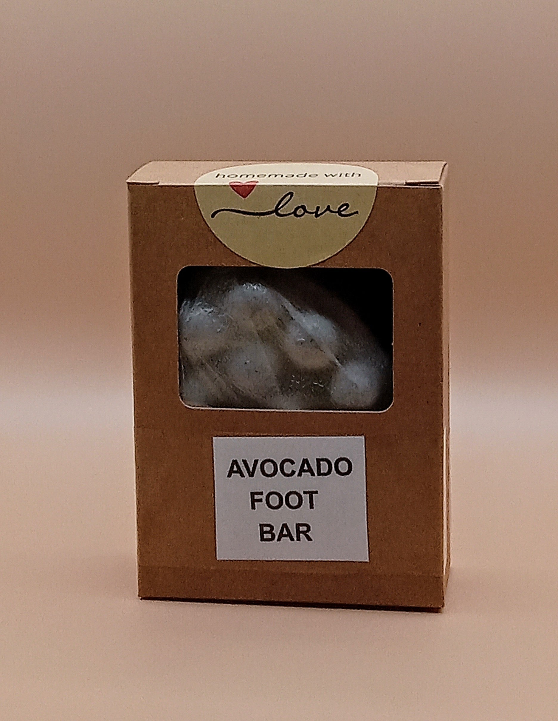Avocado Foot Massaging Bar with ground pumice stone